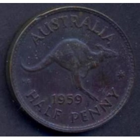 AUSTRALIA 1/2 Penny 1959