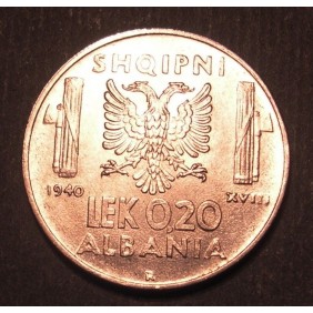 ALBANIA 0,20 Lek 1940