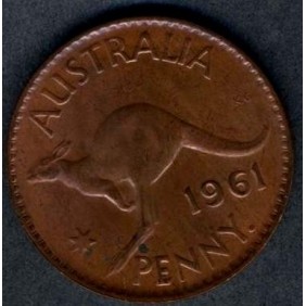 AUSTRALIA 1 Penny 1961 (p)