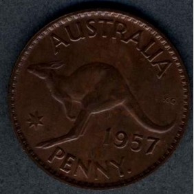AUSTRALIA 1 Penny 1957 (p)