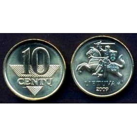 LITHUANIA 10 Centu 2009