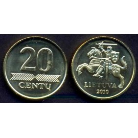 LITHUANIA 20 Centu 2010