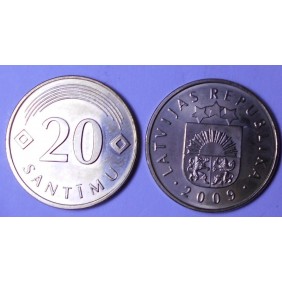 LATVIA 20 Santimu 2009