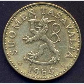 FINLAND 50 Pennia 1964