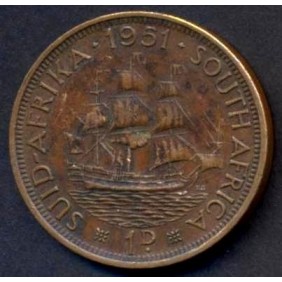 SOUTH AFRICA 1 Penny 1951