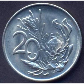 SOUTH AFRICA 20 Cents 1980