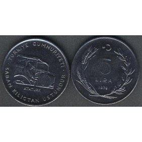 TURKEY 5 Lira 1978 FAO