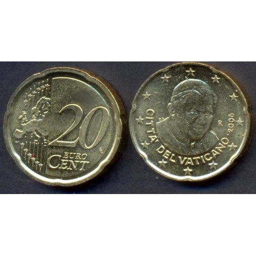 VATICANO 20 Euro Cent 2008