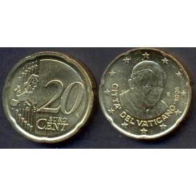 VATICANO 20 Euro Cent 2008