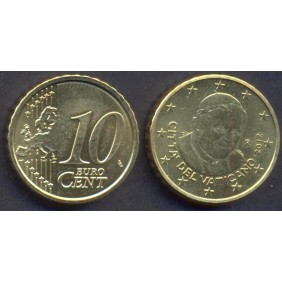 VATICANO 10 Euro Cent 2012