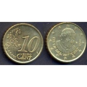 VATICANO 10 Euro Cent 2006