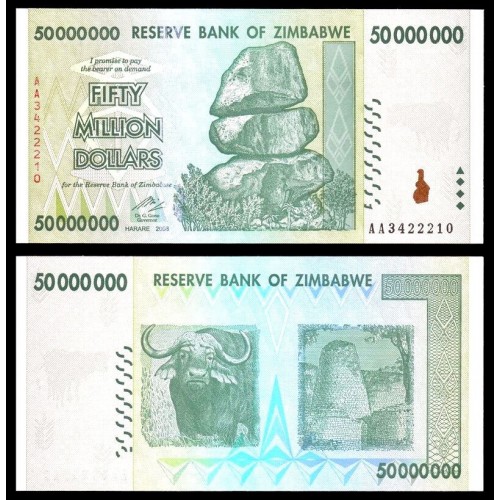 ZIMBABWE 50.000.000 Dollars...