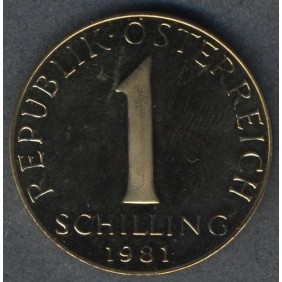AUSTRIA 1 Schilling 1981 Proof