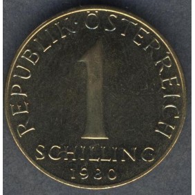 AUSTRIA 1 Schilling 1980 Proof