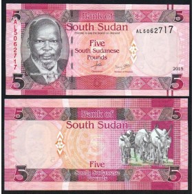 SOUTH SUDAN 5 Pounds 2015