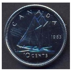 CANADA 10 Cents 1983