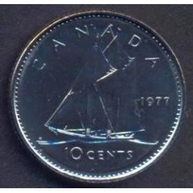 CANADA 10 Cents 1977