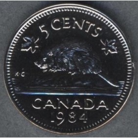 CANADA 5 Cents 1984