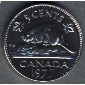 CANADA 5 Cents 1977