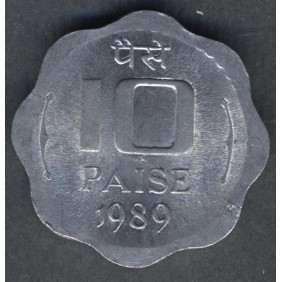 INDIA 10 Paise 1989 C KM 39
