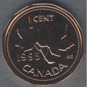CANADA 1 Cent 1995