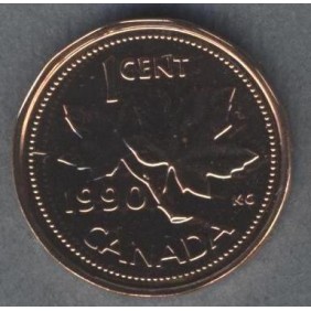 CANADA 1 Cent 1990