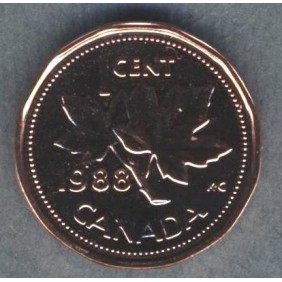 CANADA 1 Cent 1988