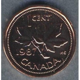 CANADA 1 Cent 1987