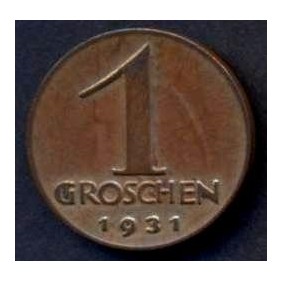 AUSTRIA 1 Groschen 1931