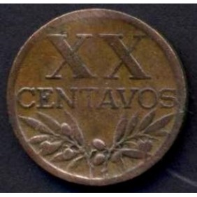 PORTUGAL 20 Centavos 1943