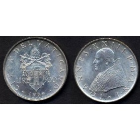 VATICANO 500 Lire 1959 AG
