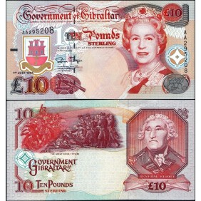 GIBRALTAR 10 Pounds 1995