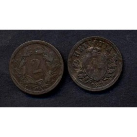 SWITZERLAND 2 Rappen 1851