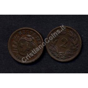 SWITZERLAND 2 Rappen 1886