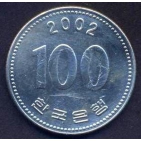 SOUTH KOREA 100 Won 2002