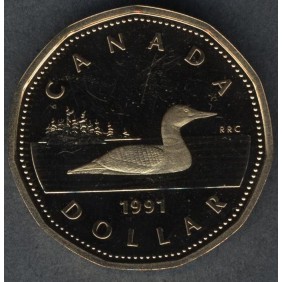 CANADA 1 Dollar 1991 Proof
