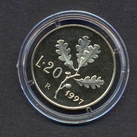 20 Lire 1997 Proof