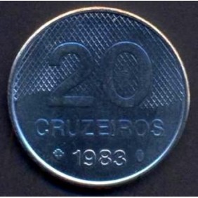 BRAZIL 20 Cruzeiros 1983