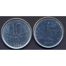 BRAZIL 10 Centavos 1994