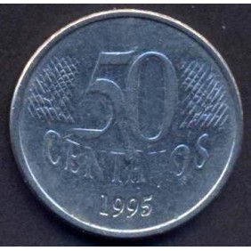 BRAZIL 50 Centavos 1995