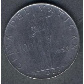 VATICANO 100 Lire 1956