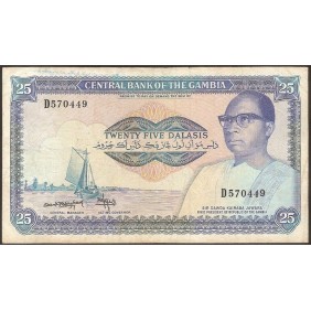 GAMBIA 25 Dalasis 1987/90