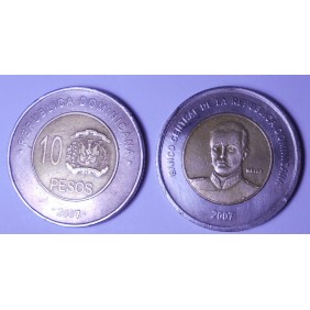 DOMINICAN REPUBLIC 10 Pesos...