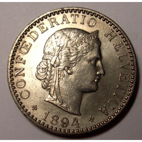 SWITZERLAND 20 Rappen 1894