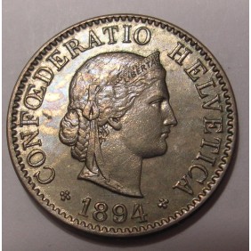 SWITZERLAND 5 Rappen 1894