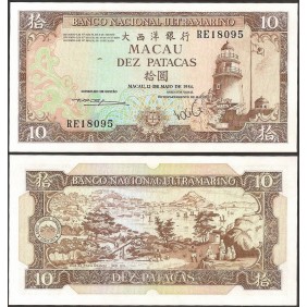 MACAO 10 Patacas 1984