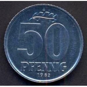 DDR 50 Pfennig 1982 Proof