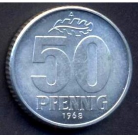 DDR 50 Pfennig 1968 UNC