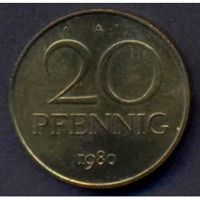 DDR 20 Pfennig 1980 Proof