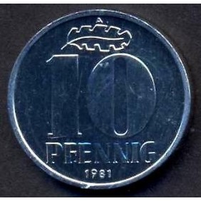 DDR 10 Pfennig 1981 PROOF